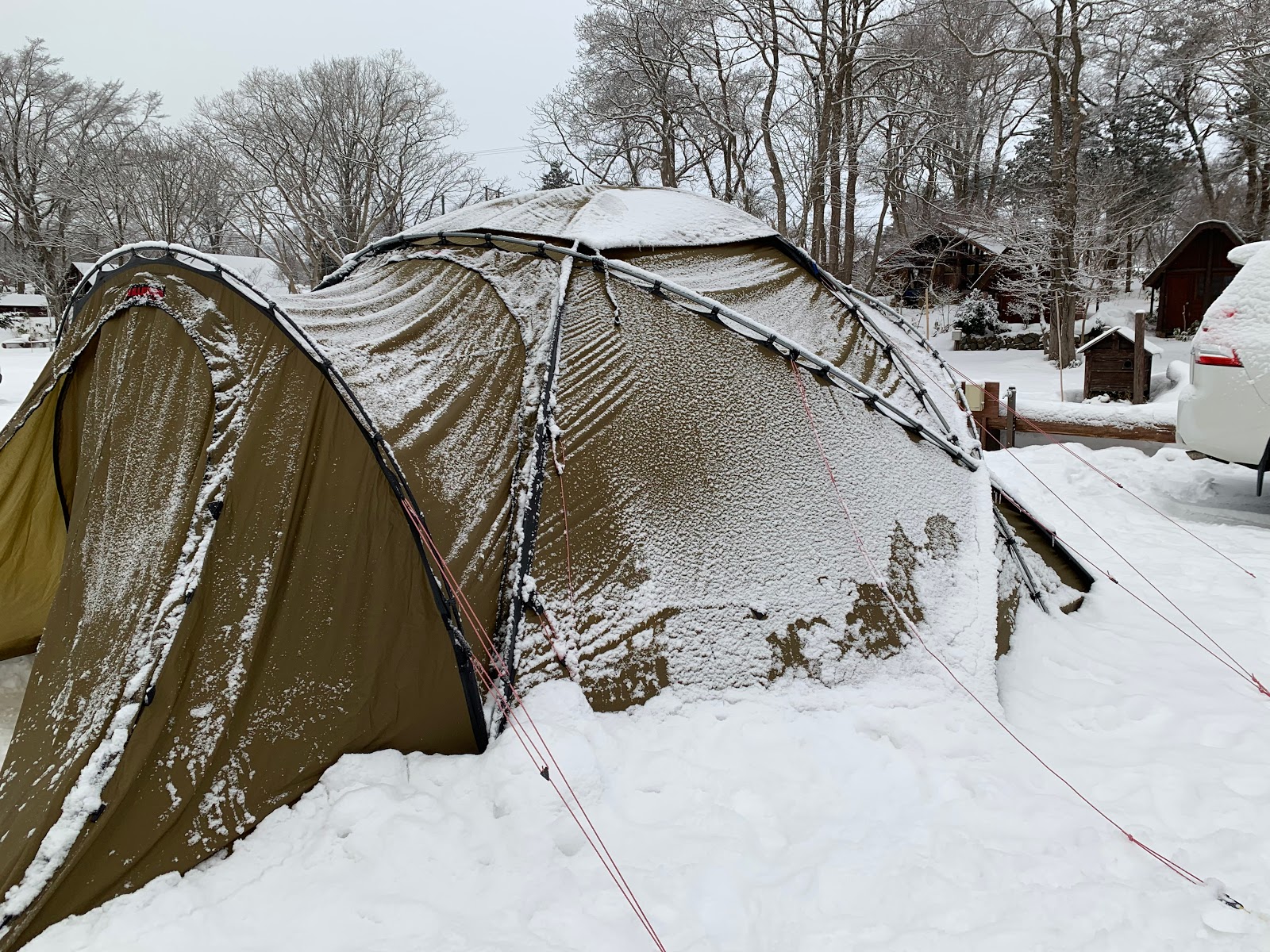 ９℃雪中キャンプの装備のご紹介：NANGA（ナンガ）とTHERMAREST 